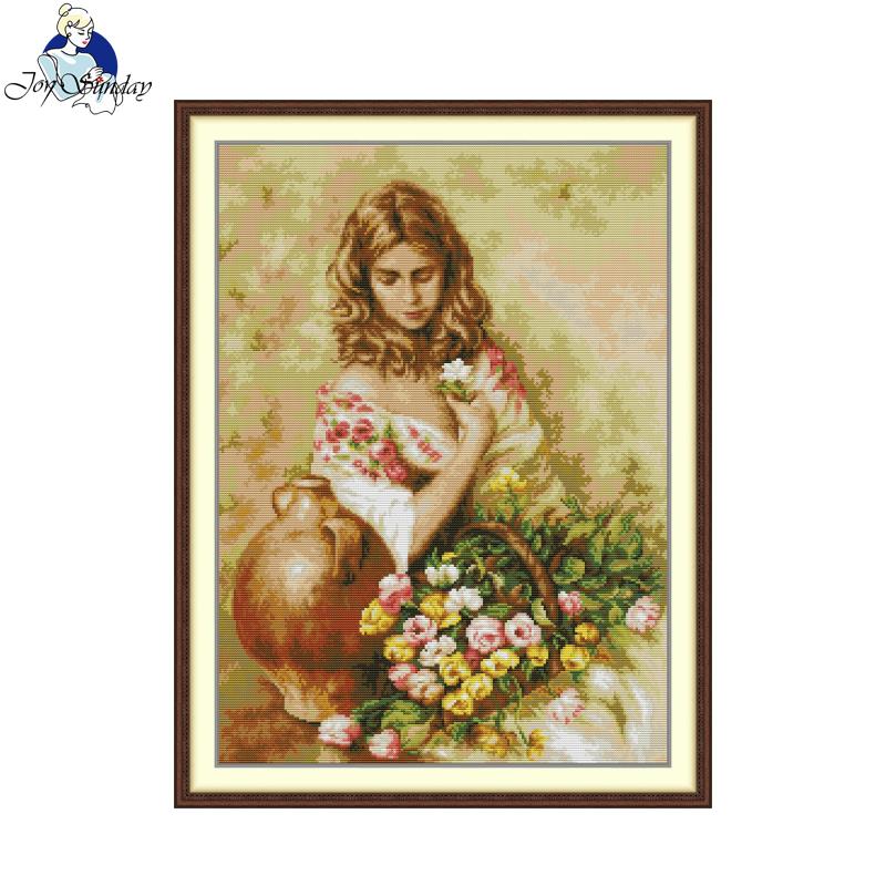 Home Fragrance Gift Set - Joy Sunday Floral Fragrance Cross Stitch