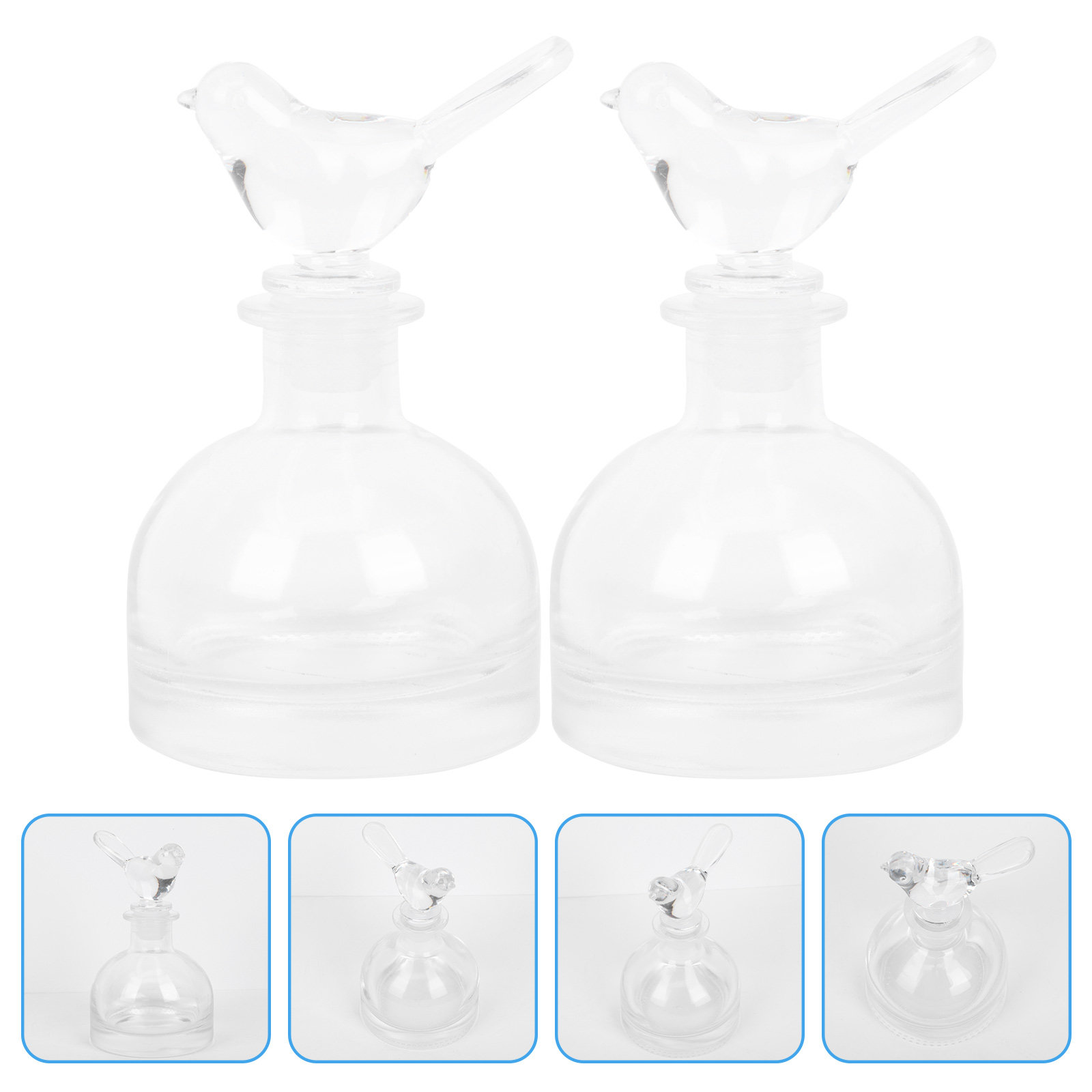 2Pcs Glass Perfume Bottles Pre - Home Fragrance Perfume 评论和价格