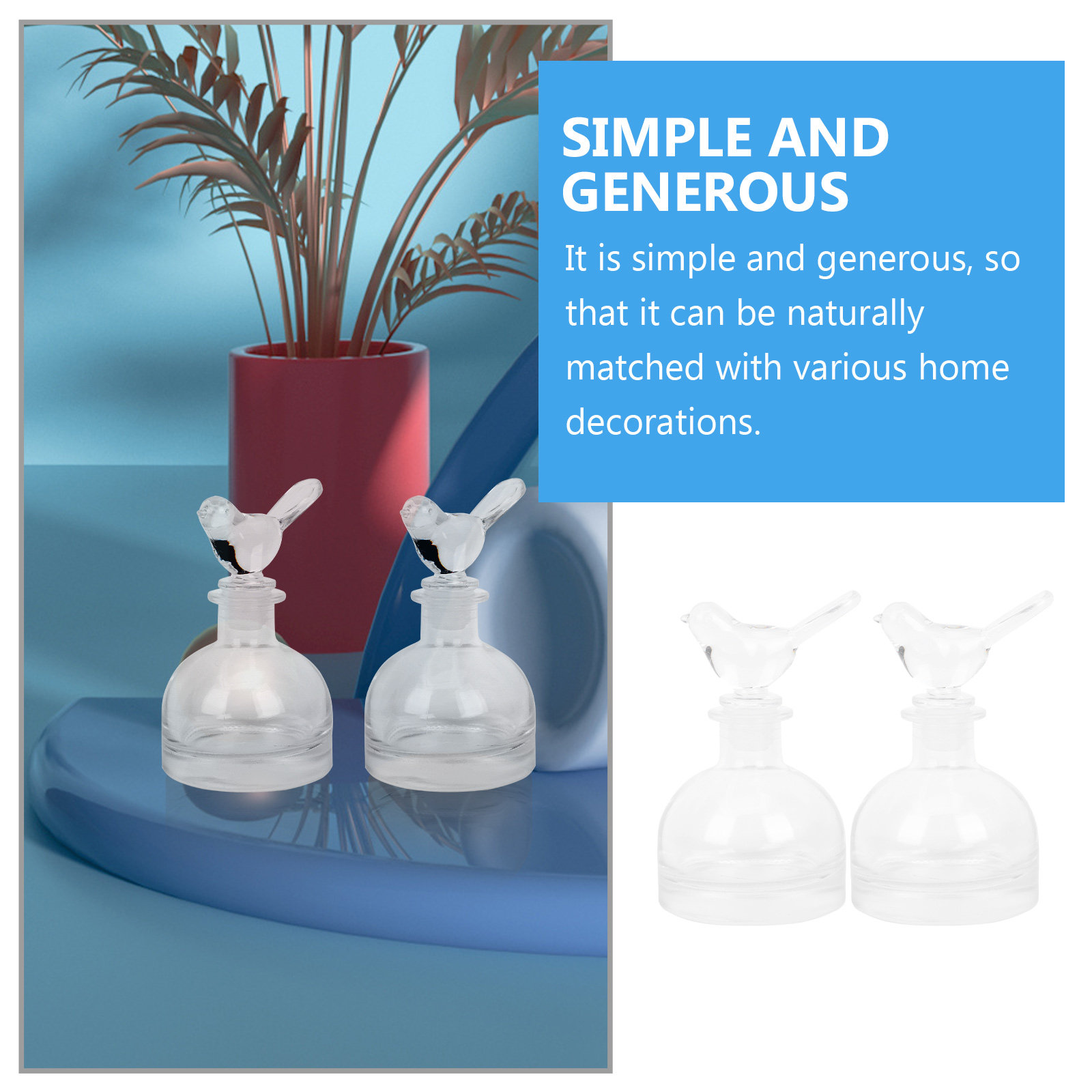 2Pcs Glass Perfume Bottles Pre - Home Fragrance Perfume 评论和价格