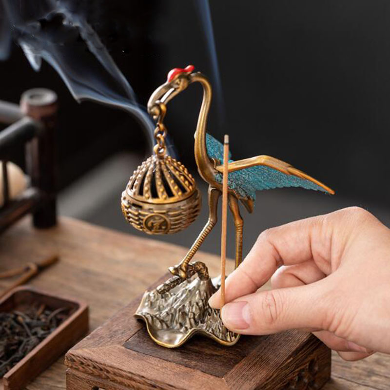 Metal Crane Hanging Basket Aro - Home Fragrance Lamp 评论和价格