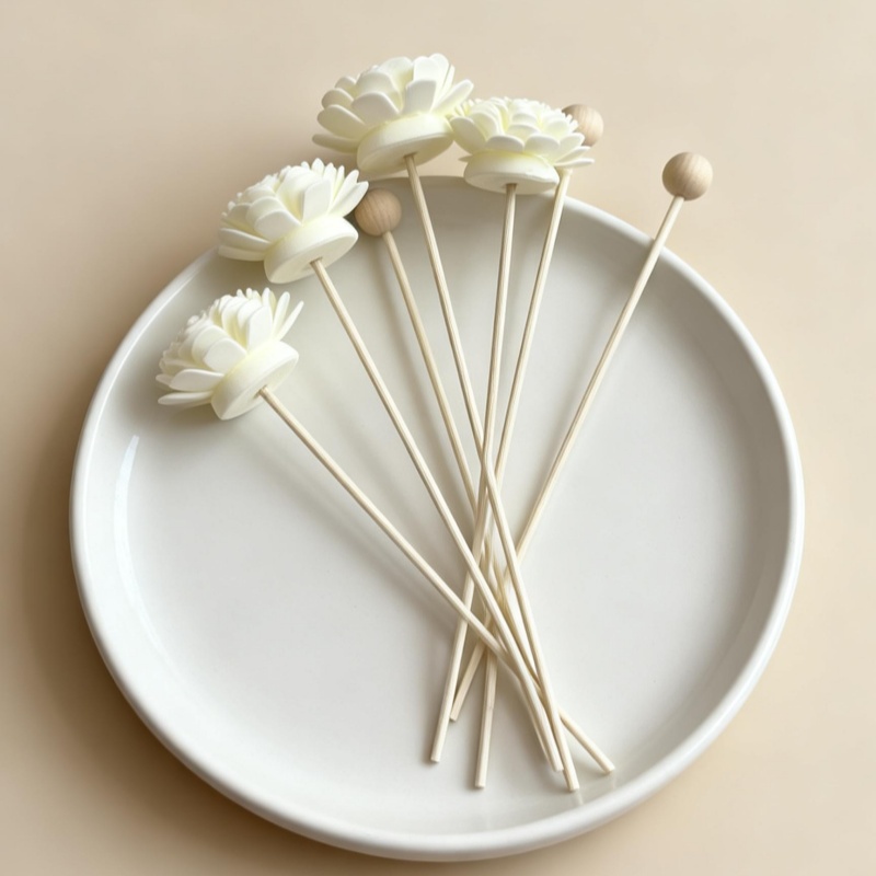 10PCS Artificial Flower Rattan - Reed Diffuser Set 评论和价格