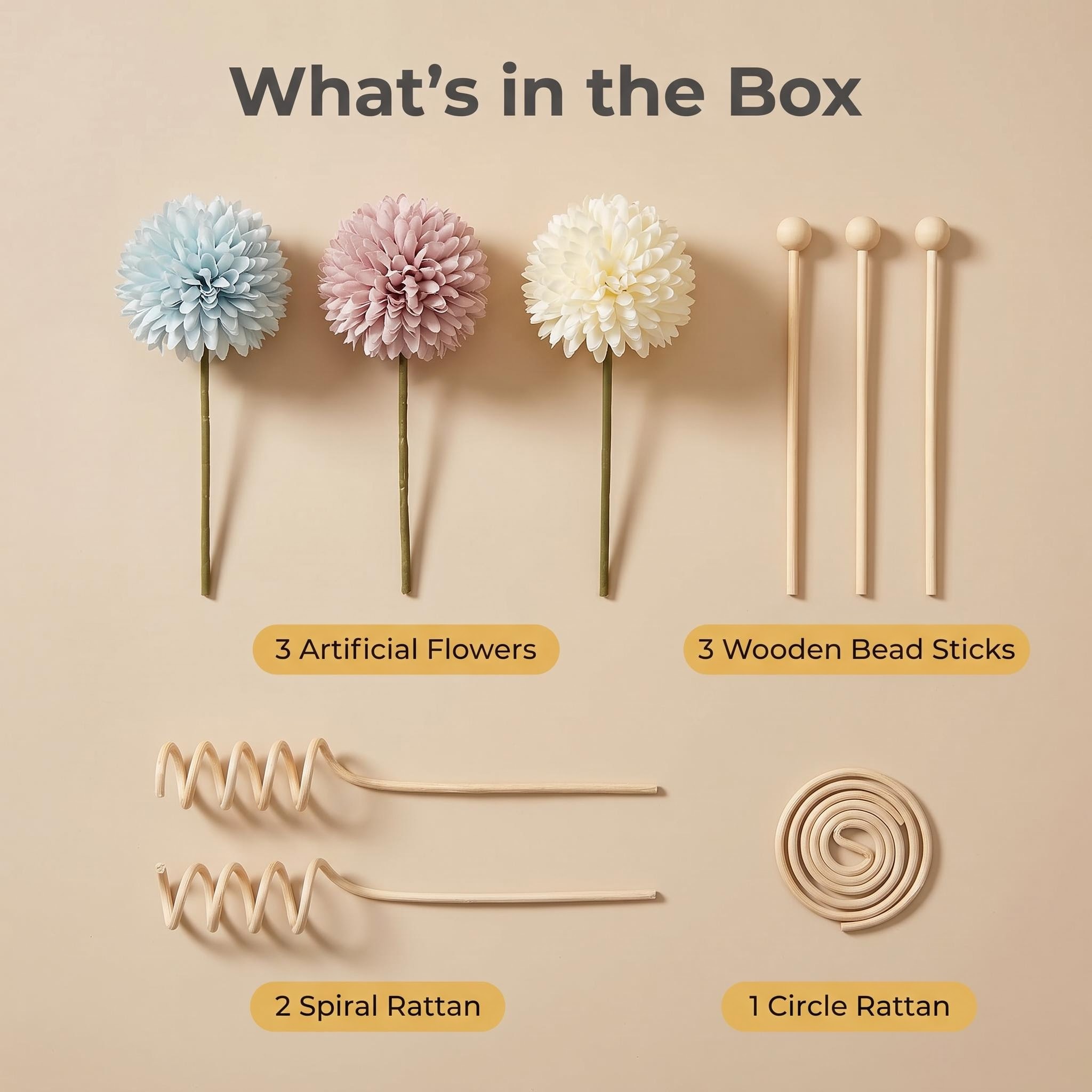 diy diffuser sticks set, artif - Reed Diffuser Set 评论和价格