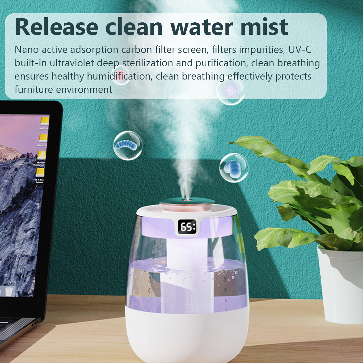1.3L Air Humidifier Double Spr - Home Fragrance Potpourri 评论和价格