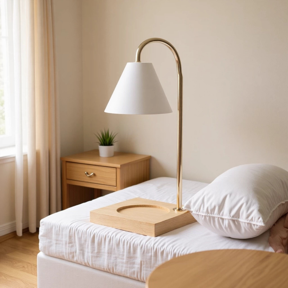 Modern Candle Warmer Lamp Wood - Home Fragrance Lamp 评论和价格